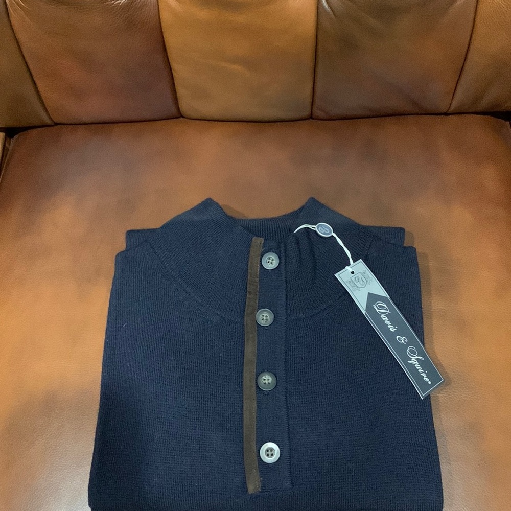 Davis & Squire extra fine merino wool sweater